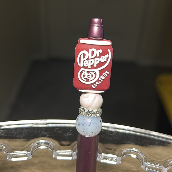 Dr. Pepper Beaded Pen 1 Of 1 - Picture 2 of 2